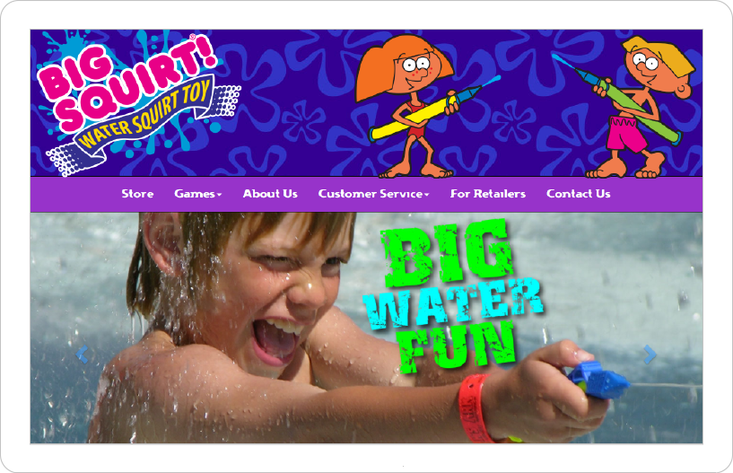 Big Squirt! Water Toy Website